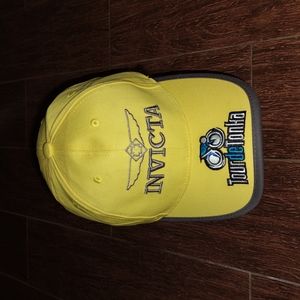 Invicta Tour de Tonka Embroidered Logo Yellow Black Adjustable Hat NWT